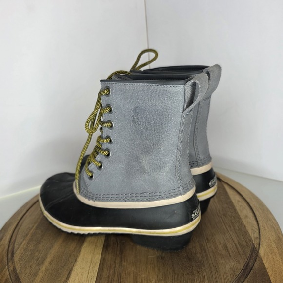 Sorel Women Sz 10 Slimpack 1964 Lace-Up Rain Boots Quarry Antique Moss colorway - Picture 2 of 11